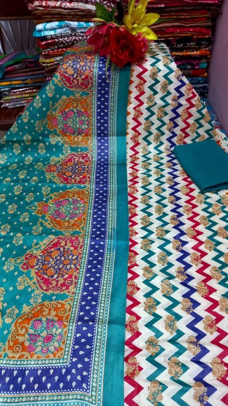 কটন বনফুল জয়পুরী থ্রিপিস/ Three pieces