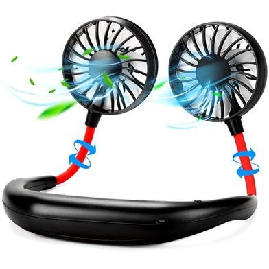 Neck Fan Portable Rechargeable AC/DC With USB-3 Speed