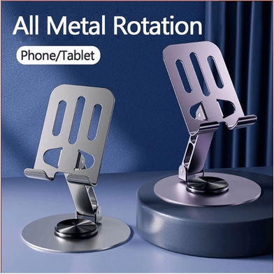 Full Metal Rotatable Foldable Desktop Stand For Mobile ‍andTablet
