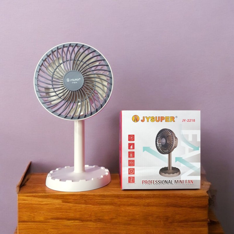 JYSUPER JY-2218 USB Rechargeable Mini Table Fan