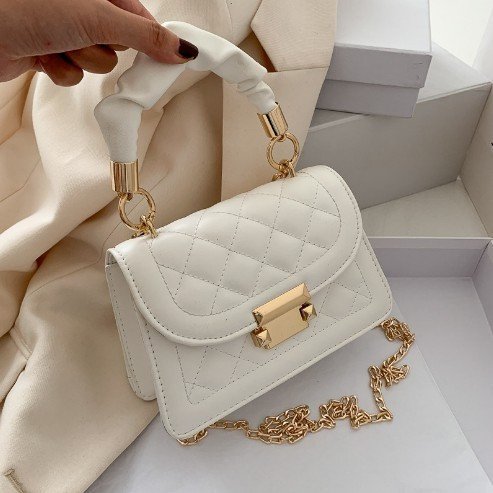 popular Korean style fashion chain crossbody net celebrity handbag small square bag